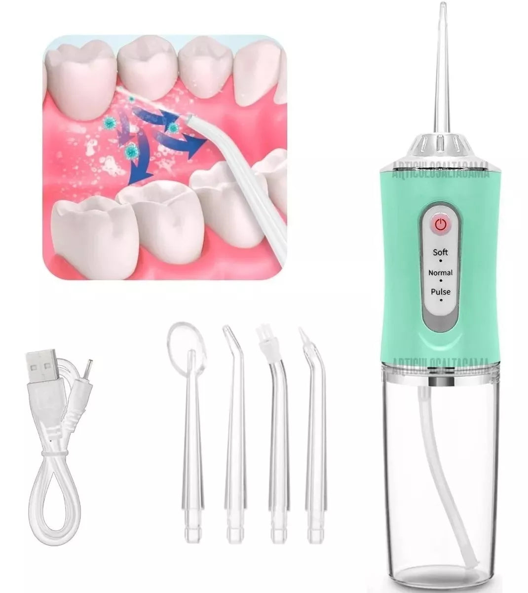 Irrigador Bucal Portátil Limpieza Dental