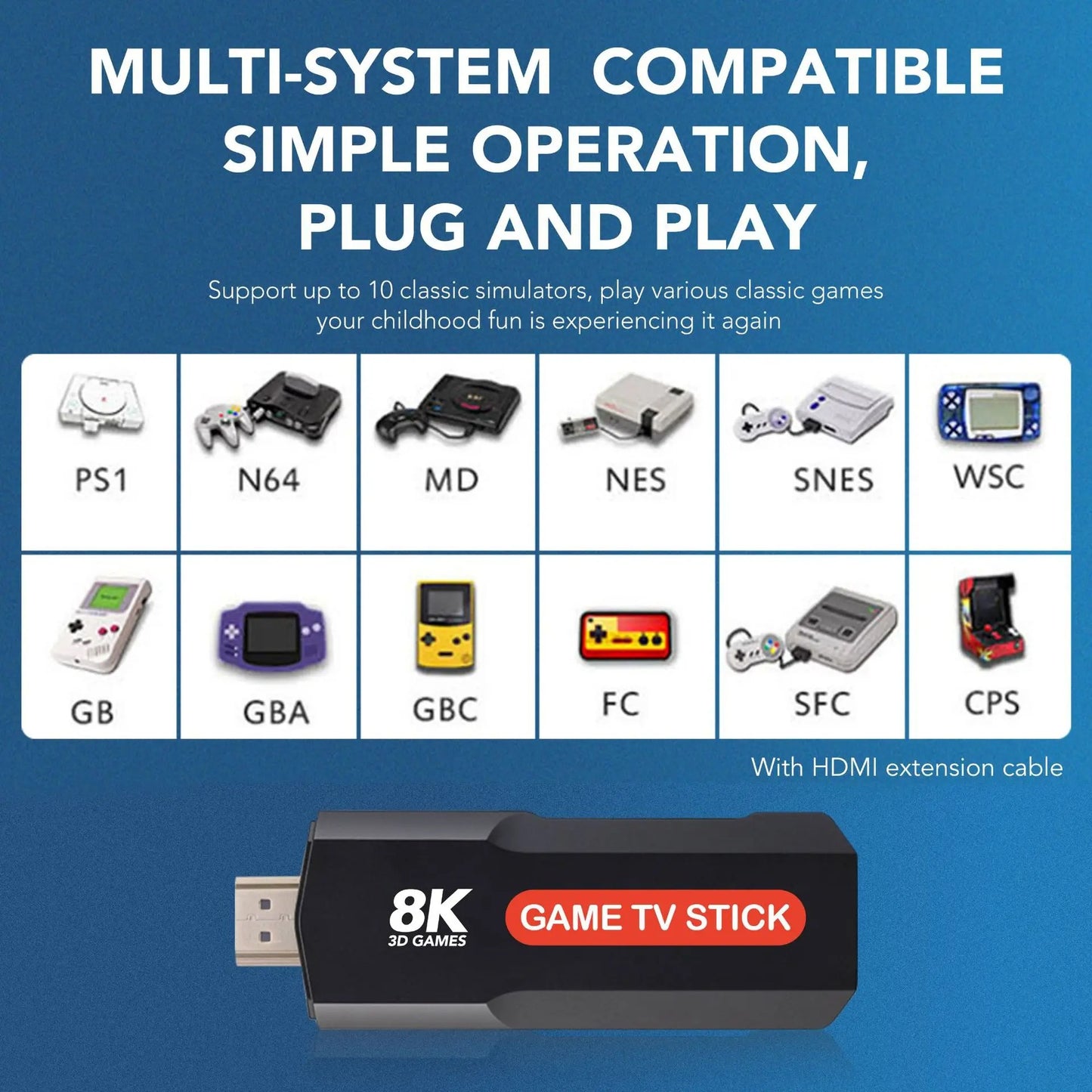 Consola Game TV Stick Juegos y Tv